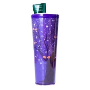 Starbucks Halloween 2022 GLOW IN THE DARK Purple Tumbler RARE 🎃